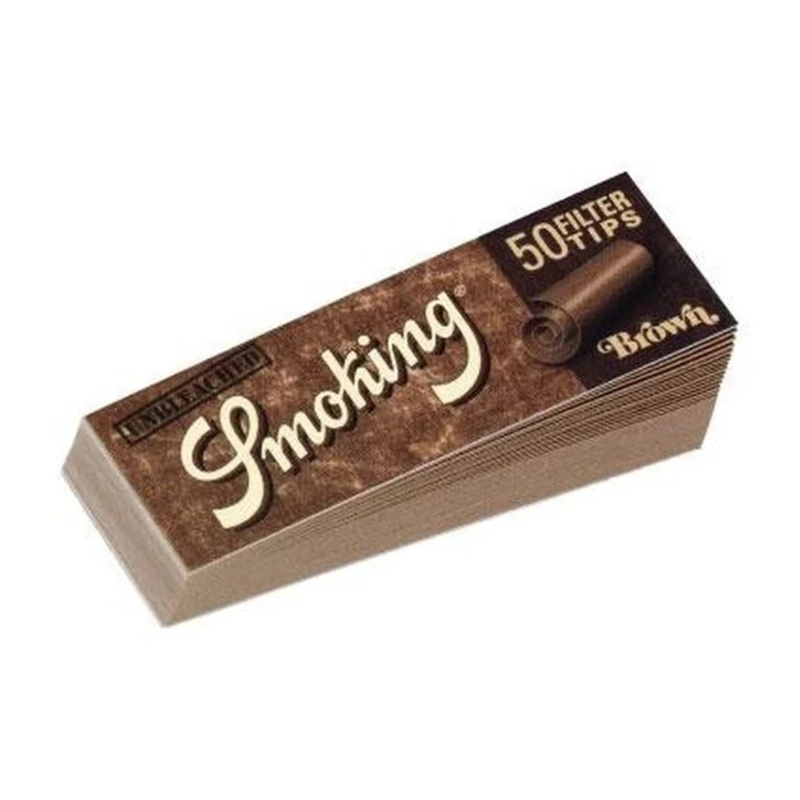 Smoking Brown Filtertips Box mit 50 Heftchen