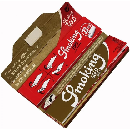 Smoking Gold King Size mit Tips 24 Stück