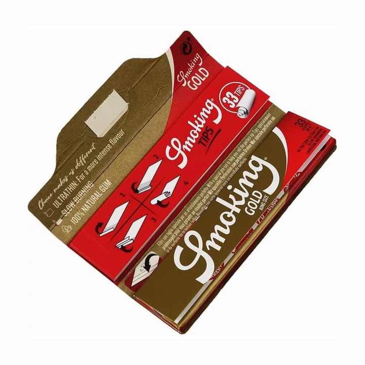 Smoking Gold King Size mit Tips 24 Stück