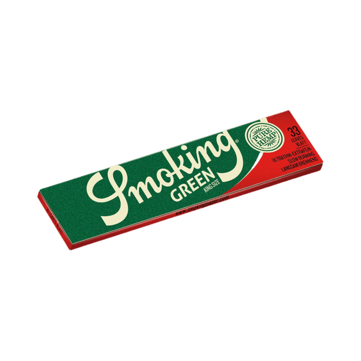 Smoking Green King Size Hanf Papers Heft mit 33 Blatt