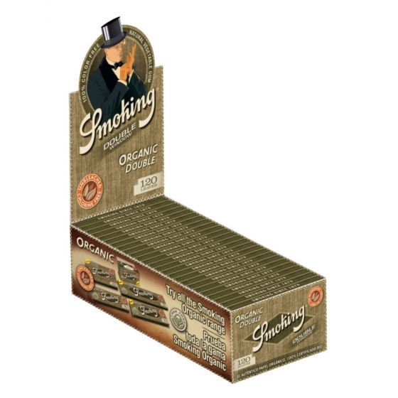 Smoking Organic Double Window Display mit 25 Heftchen