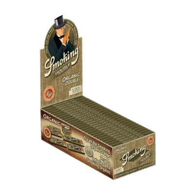 Smoking Organic Double Window Display mit 25 Heftchen