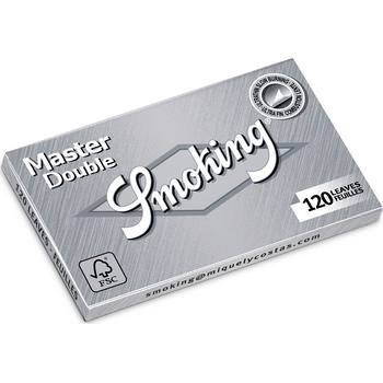 Smoking Silver Master Double Window Heft, 120 Regular Papers
