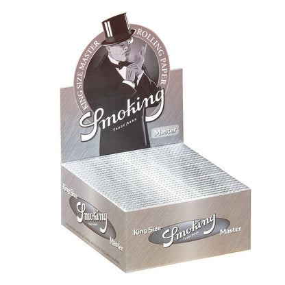 Smoking Silver Master Display mit 50 Heftchen King Size Slim