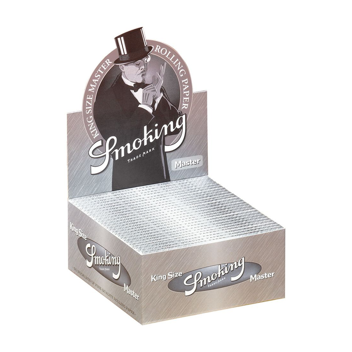 Smoking Silver Master Display mit 50 Heftchen King Size Slim