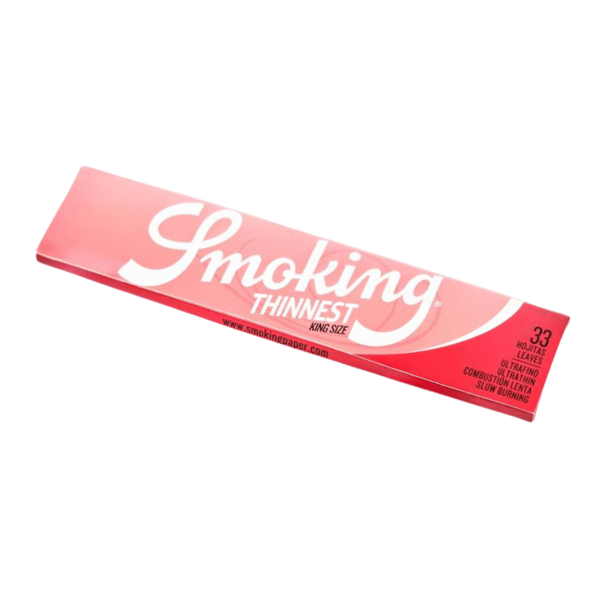 Smoking Thinnest King Size Papers Packung mit 33 Blatt