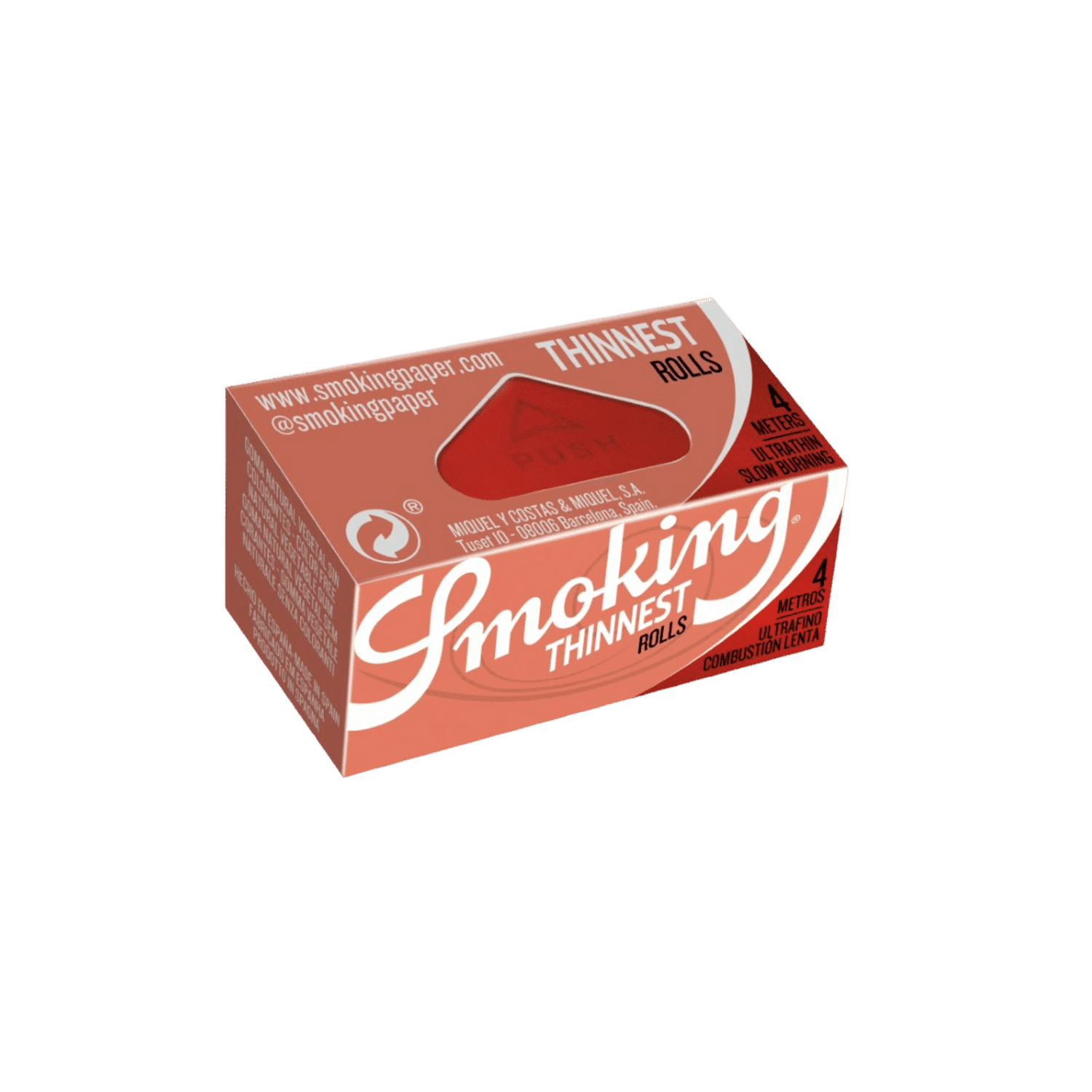 Smoking Thinnest Rolls 4 m Rolle 44 mm