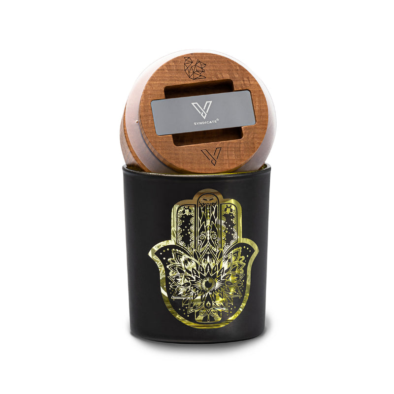 V Syndicate SoleStash Hamsa Yellow – Vorratsdose, 8.9 cm, für 7 g