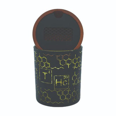 SoleStash THC Elemental Yellow – geruchsdichter Aufbewahrungsbehälter, 8.9 cm / 7 g