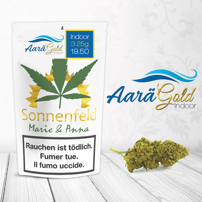 Sonnenfeld CBD Aarä Gold Indoor CBD-Blüten, 3,25 g