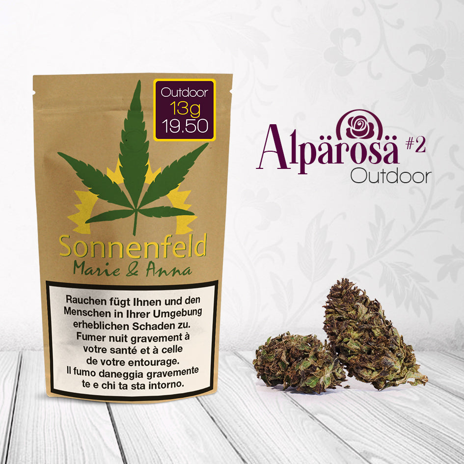 Sonnenfeld Alpärosä #2 – CBD-Blüten, 13 g
