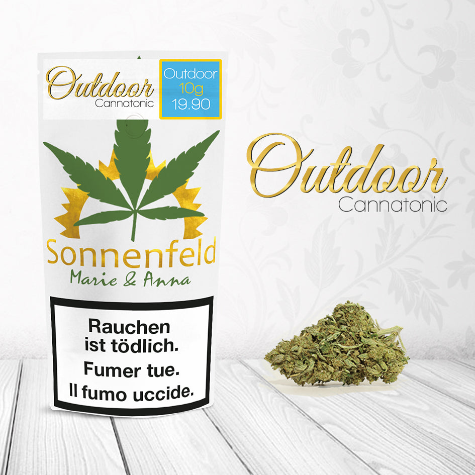 Sonnenfeld Cannatonic Outdoor – CBD-Blüten, 10 g