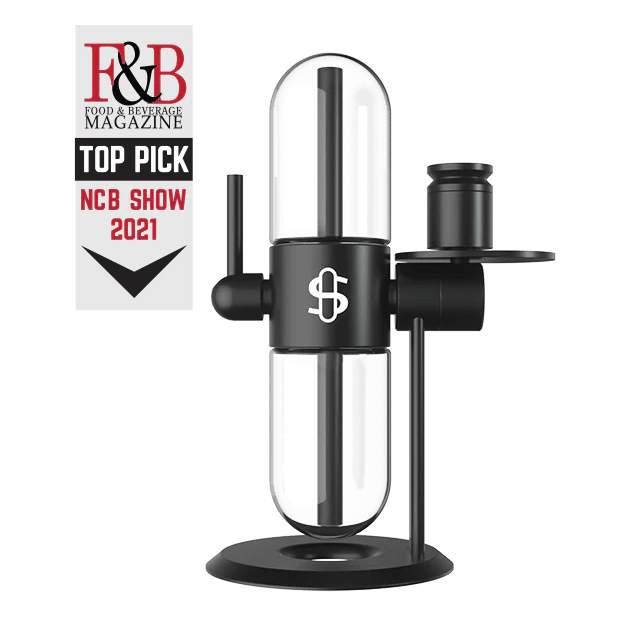 Stündenglass Gravity Infuser Black 360 Grad Glas Wasserpfeife
