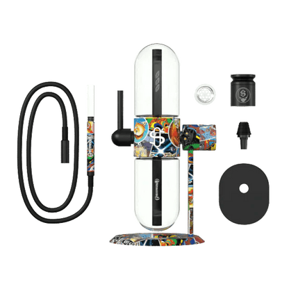 Stündenglass Gravity Infuser Grateful Dead mit Silikonschlauch Glasbowl und Hookahbowl