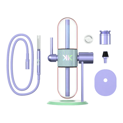 Khalifa Stündenglass Gravity Infuser mit Silikonschlauch Glasbowl und Hookahbowl