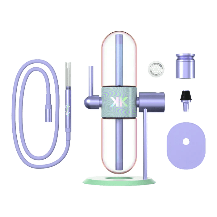 Khalifa Stündenglass Gravity Infuser mit Silikonschlauch Glasbowl und Hookahbowl
