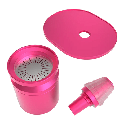 Stündenglass Gravity Infuser in Pink, 360°-Wasserpfeife aus Glas, Ansicht 2