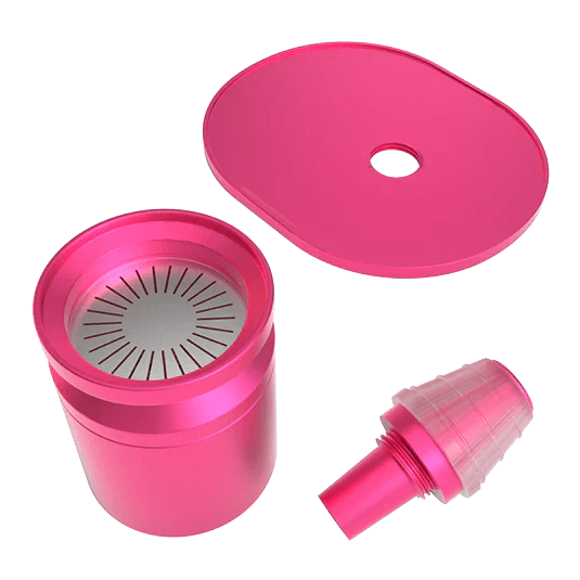 Stündenglass Gravity Infuser in Pink, 360°-Wasserpfeife aus Glas, Ansicht 2
