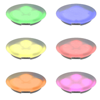 Stündenglass LED Uplight beleuchtet die untere Kugel eines Full Size Gravity Infusers
