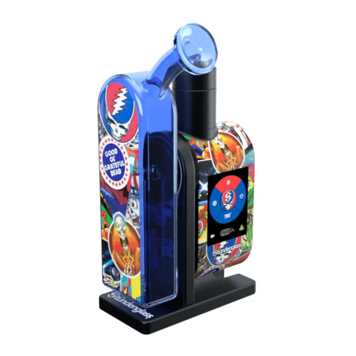 Stündenglass Modül Grateful Dead Legacy Patchwork mit blauem Dok Glas und Tanks