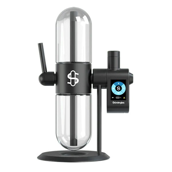 Stündenglass Set Black mit Gravity Infuser und Modül Heizeinheit als komplettes Bundle