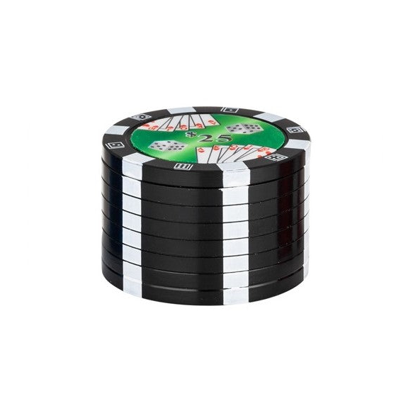 Super Heroes Alu-Grinder Poker Chips in Schwarz, 3-teilig, 40 mm