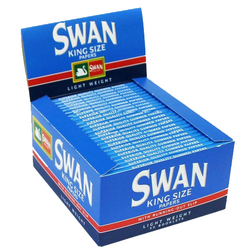 Swan King Size Blue leichte Blättchen, 50 Stück