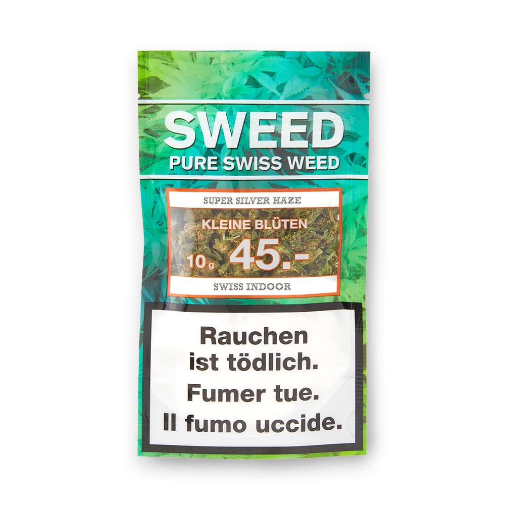 Sweed Super Silver Haze kleine Blüten – CBD-Blüten, 10 g, Ansicht 1