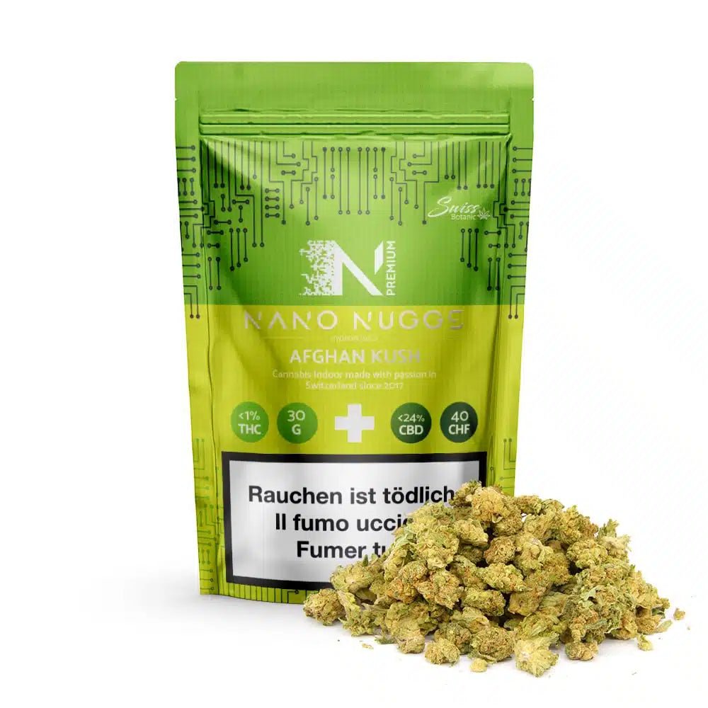 Swiss Botanic Nano Nuggs Afghan Kush 30g Indoor CBD Blüten