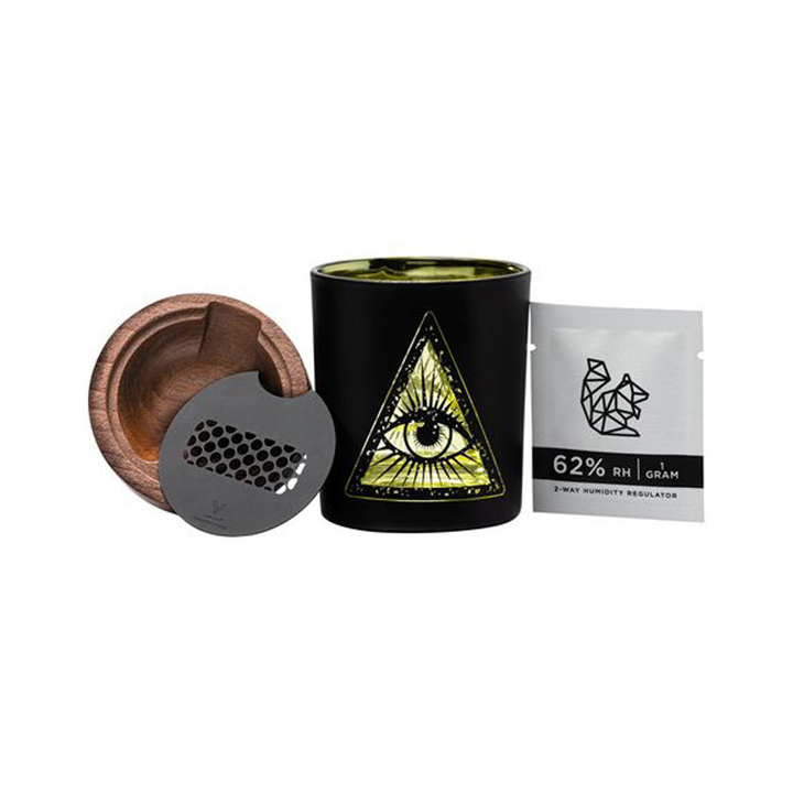 Barattolo portaoggetti V Syndicate SoleStash Illuminati Yellow, 8.9 cm, per 7 g