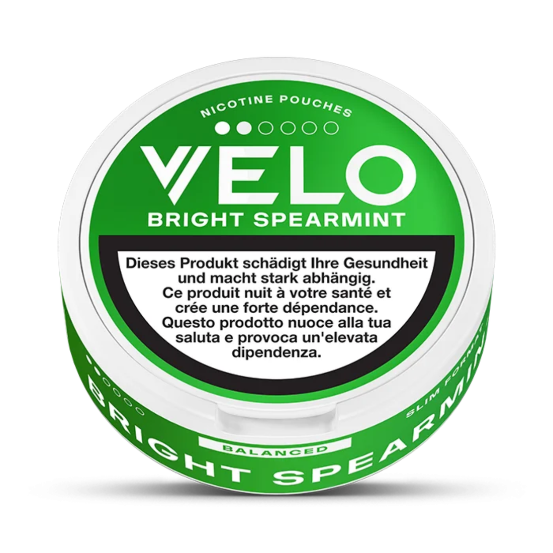 VELO Bright Spearmint 2/6 Slim Pouches Dose