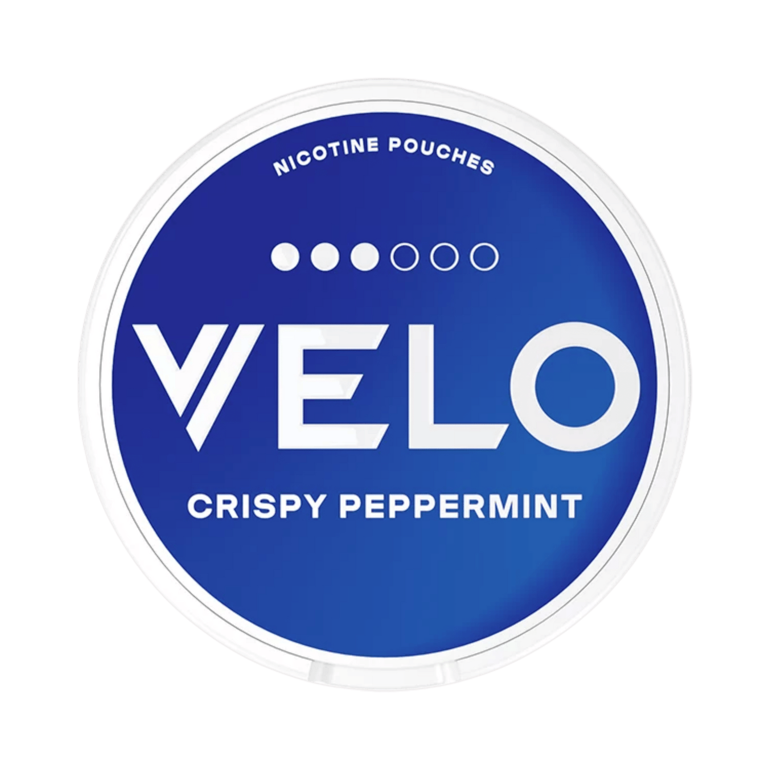 VELO Crispy Peppermint 3/6 Nikotin Pouches 14g Dose Frontansicht