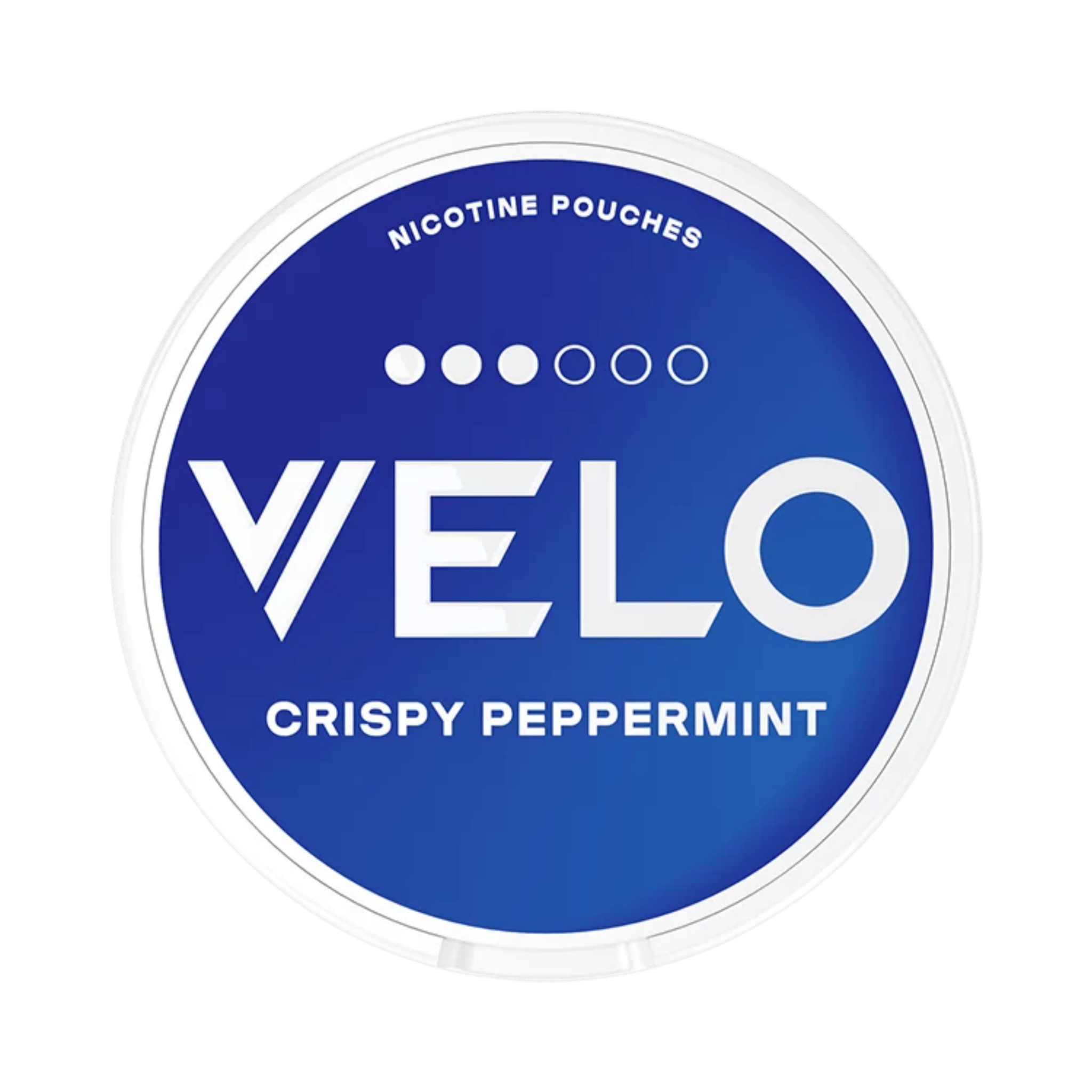 VELO Crispy Peppermint 3/6 Nikotin Pouches 14g Dose Frontansicht