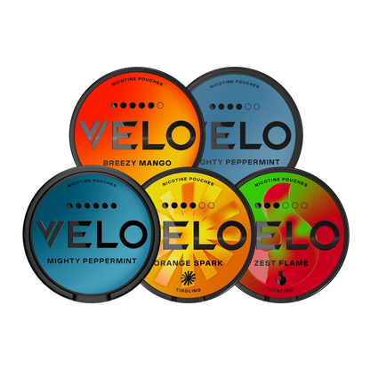 VELO MIX Bundle mit 5 Dosen verschiedener Nikotin Pouches