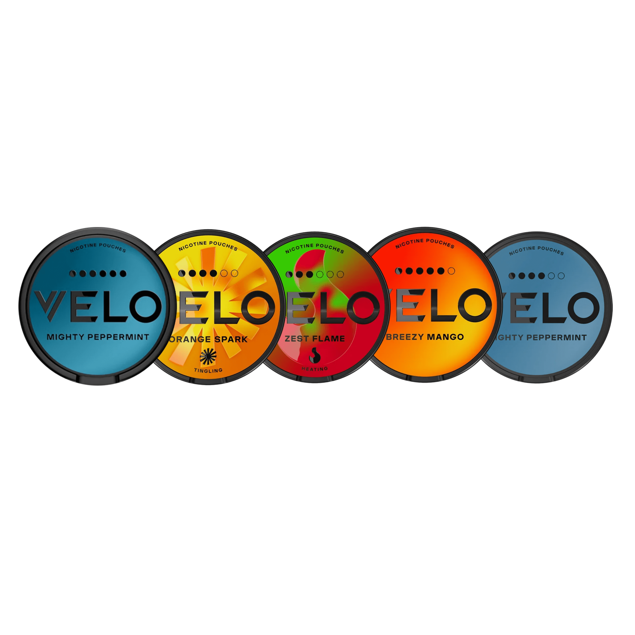 Velo Mix Bundle mit unterschiedlichen Sorten und Nikotinstärken