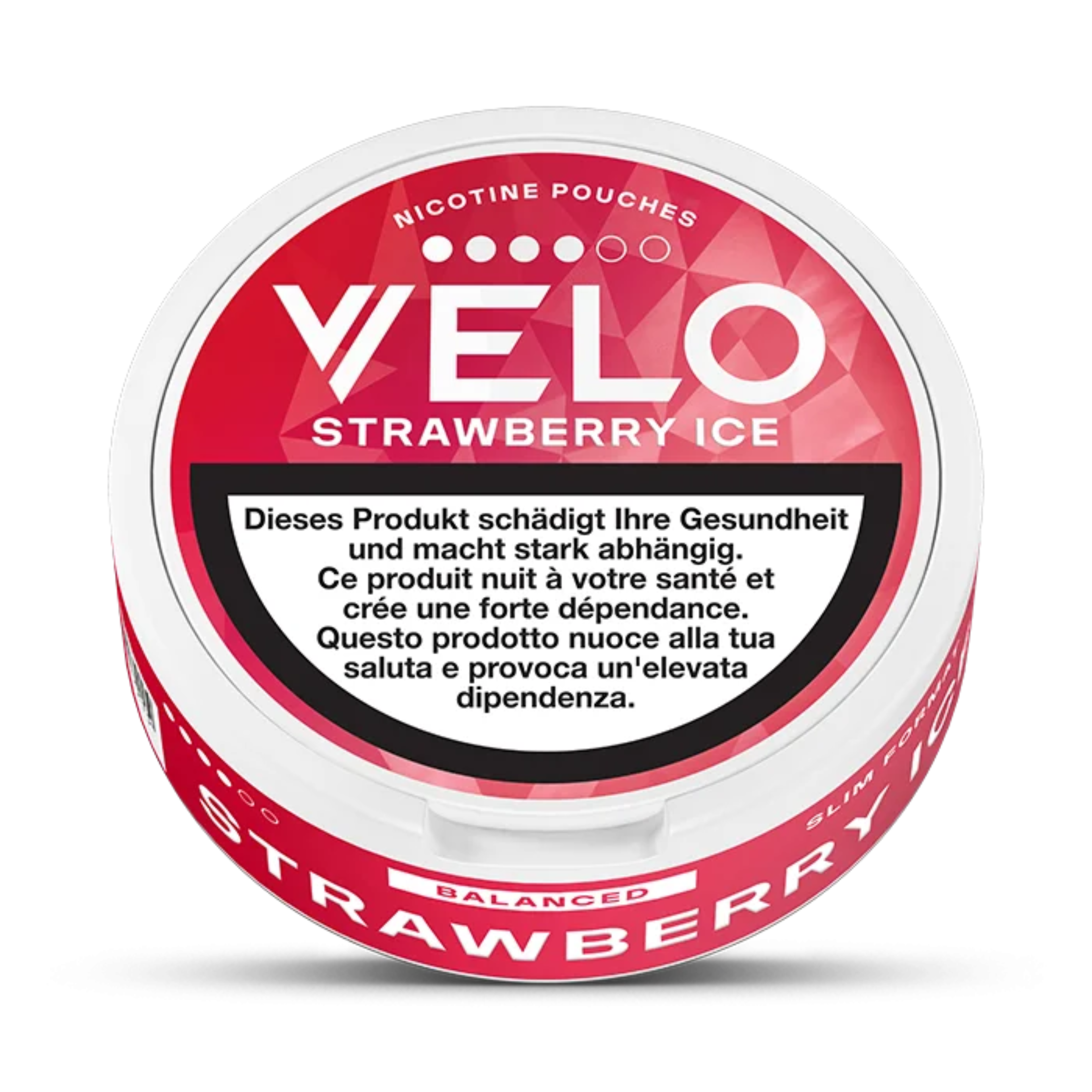 VELO Strawberry Ice Dose schräg, Swiss Edition 4/6