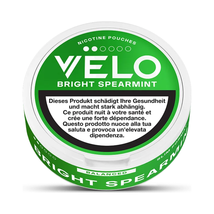 VELO Bright Spearmint 2/6 Slim Pouches Dose
