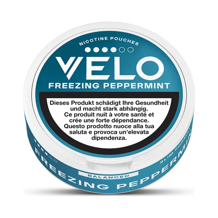 VELO Freezing Peppermint 4/6 Pouches Detailansicht