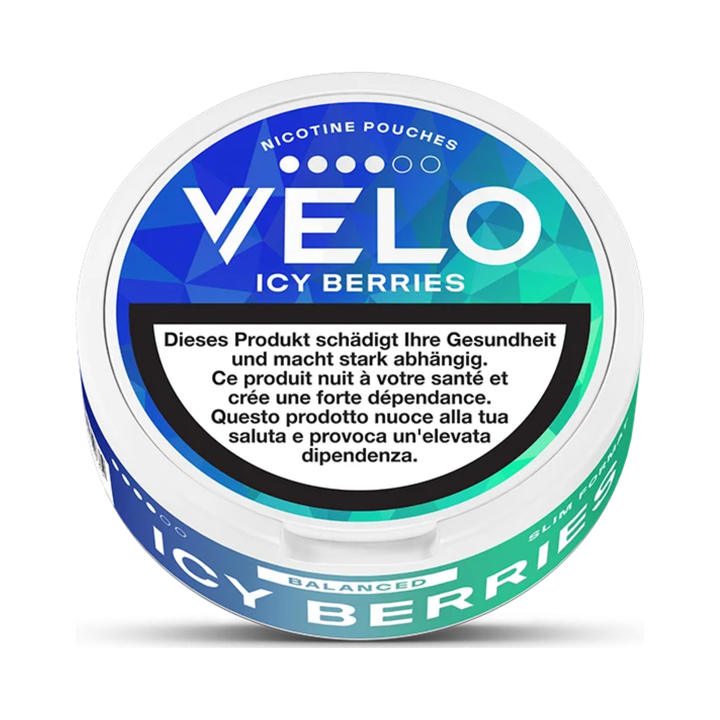 VELO Icy Berries Nikotin Pouches Detailansicht