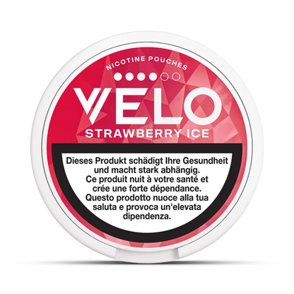 VELO Strawberry Ice Nikotin Pouches Dose Vorderseite