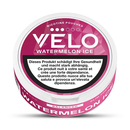 VELO Watermelon Ice 4/6 Dose Seitenansicht, Slim Pouches