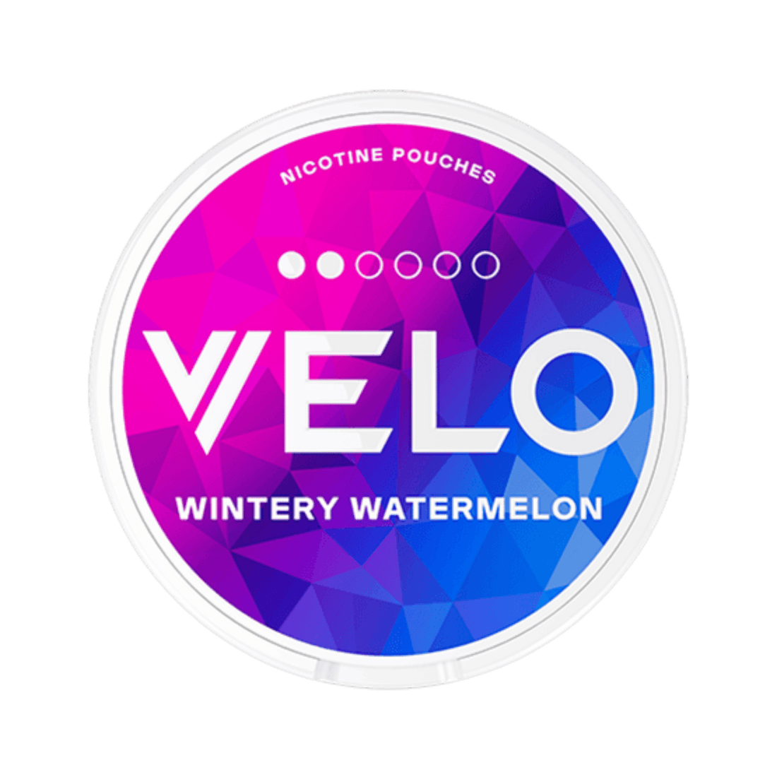 VELO Wintry Watermelon 3/6 Nikotinbeutel 14g Dose vorne