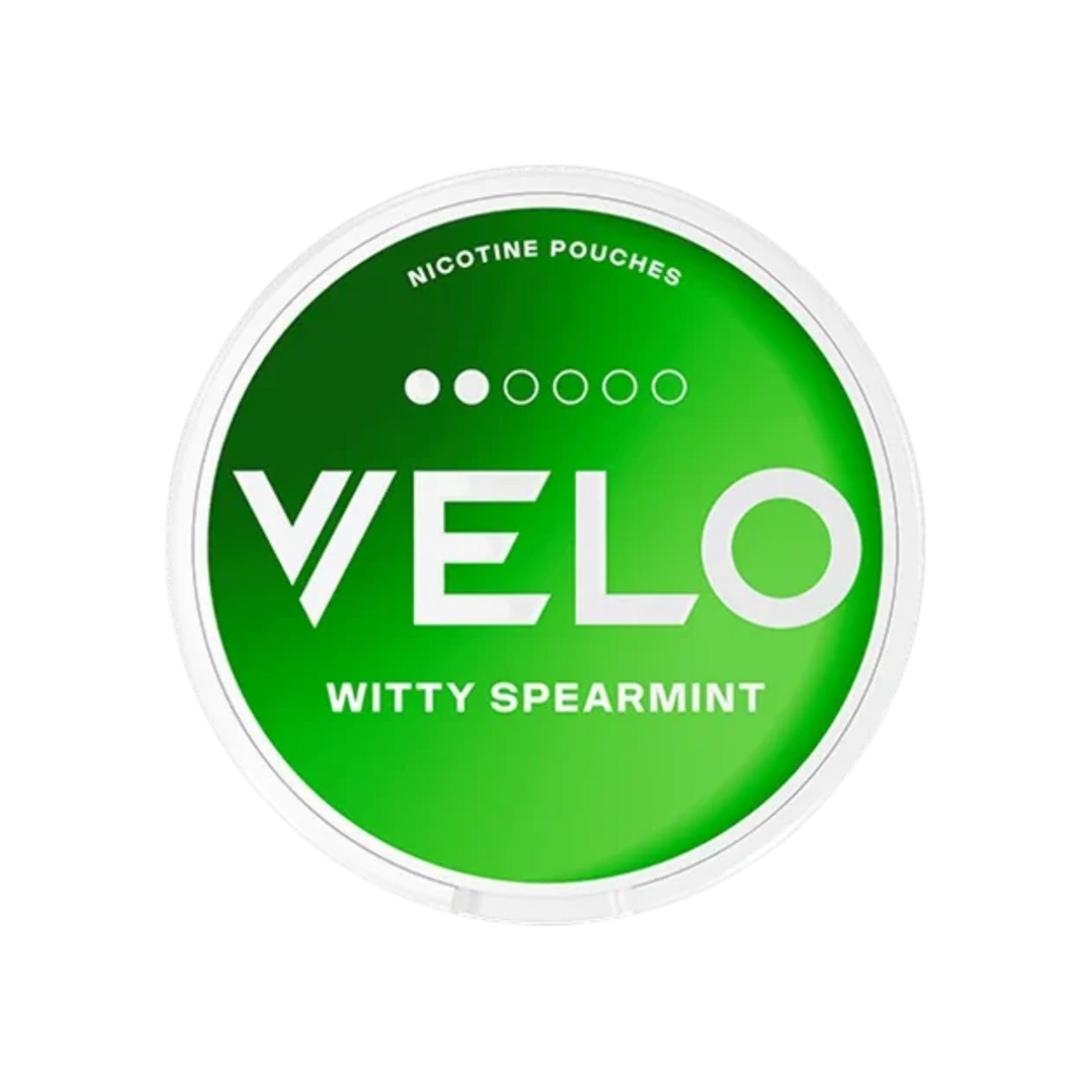 VELO Witty Spearmint 2/6 Nikotin Pouches 14g Dose Vorderansicht
