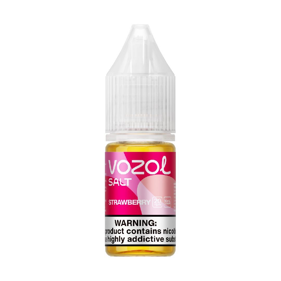 VOZOL Strawberry 20mg 10ml Nikotinsalz Liquid Flasche