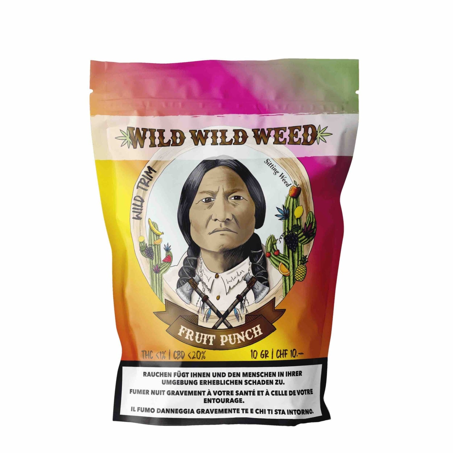 Detailansicht des Wild Wild Weed Fruit Punch Indoor CBD Trims 10g