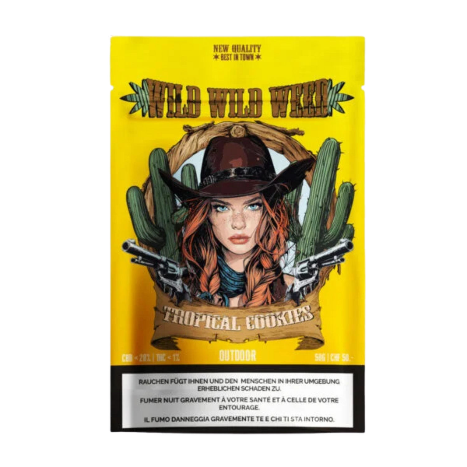 Wild Wild Weed Tropical Cookies Outdoor CBD Blüten 50g Beutel