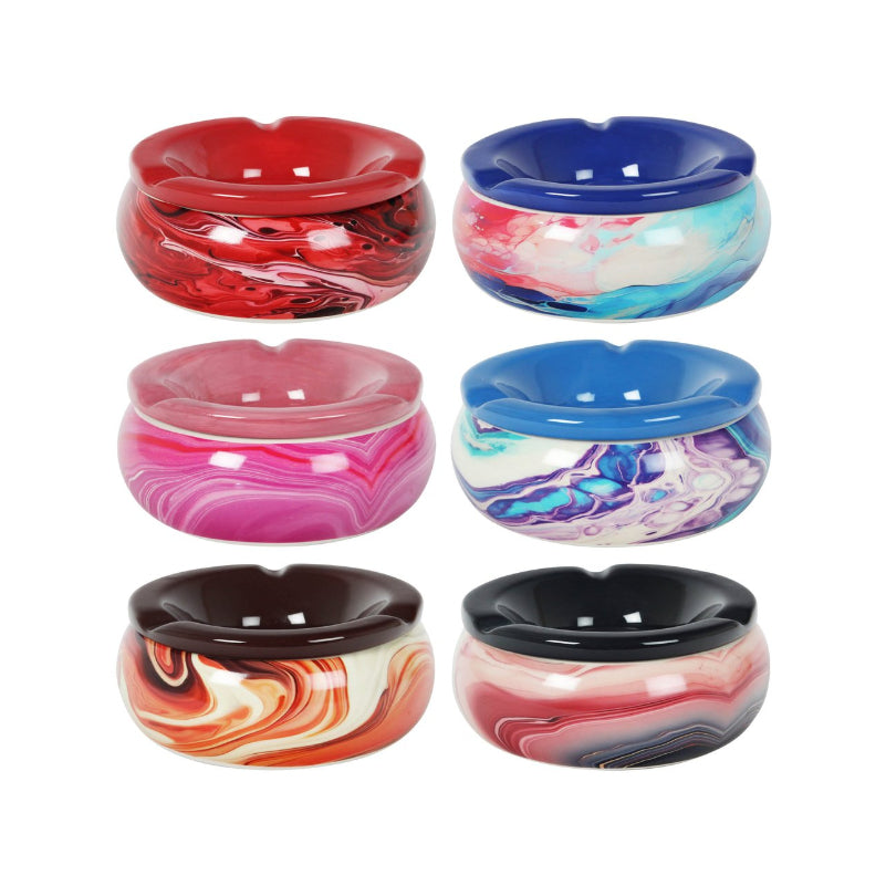 Windaschenbecher Marble, 15 cm, 6er-Set