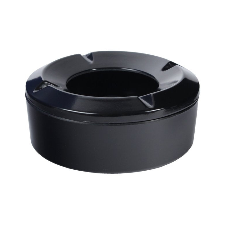 Windaschenbecher aus PVC in Schwarz, 10 cm