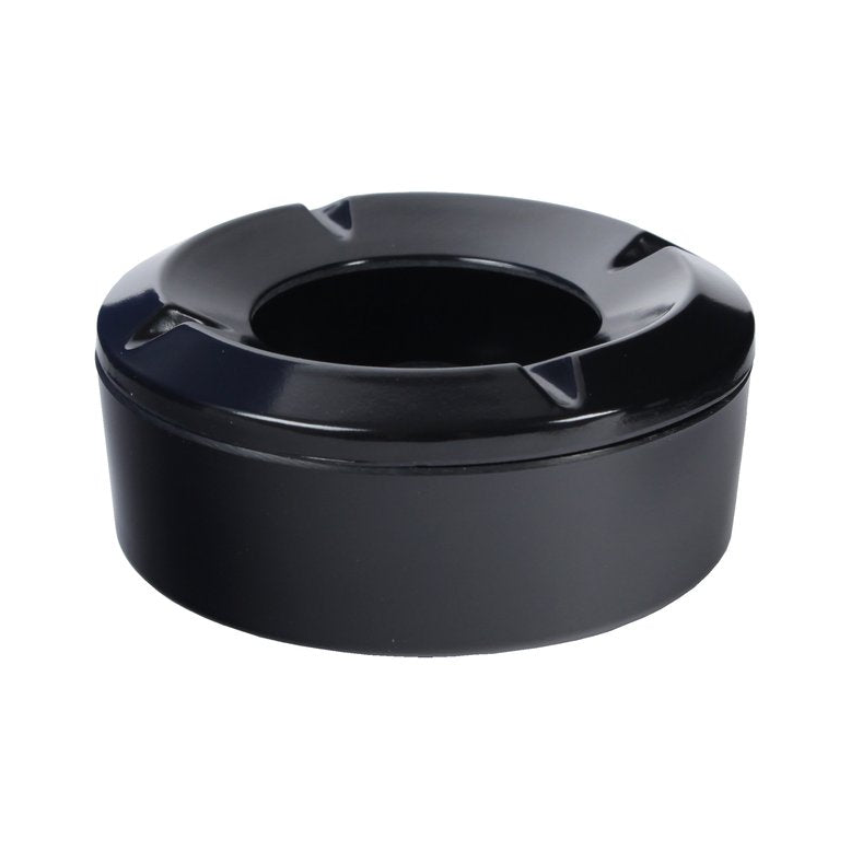 Windaschenbecher aus PVC in Schwarz, 10 cm