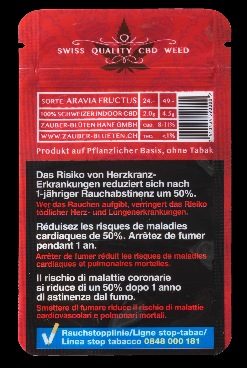 Zauber Blüten Aravia Fructus – CBD-Blüten, 4.5 g, Ansicht 2
